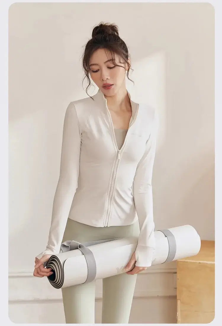 Women Long Sleeve Yoga Jacket