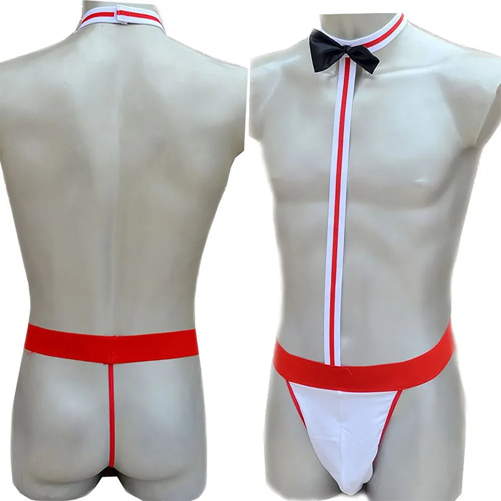 Men’s Bowknot Mankini Thong