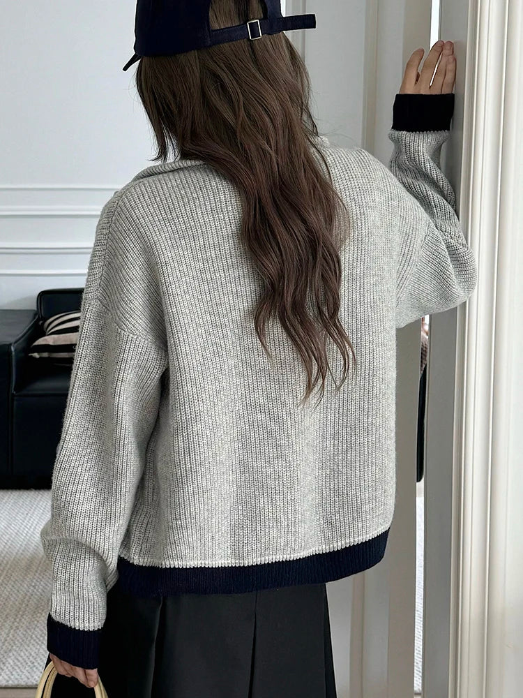 Women's Zip-Up Merino Wool Cardigan