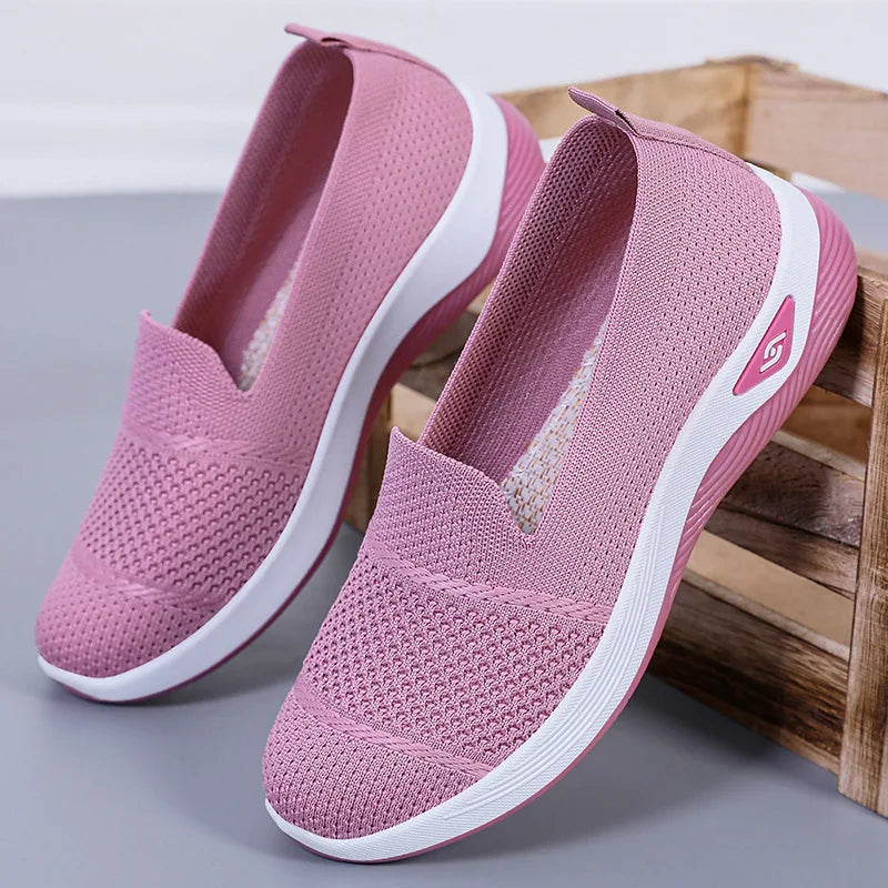 Knitted Lightweight Loafers – Breathable Platform 2025