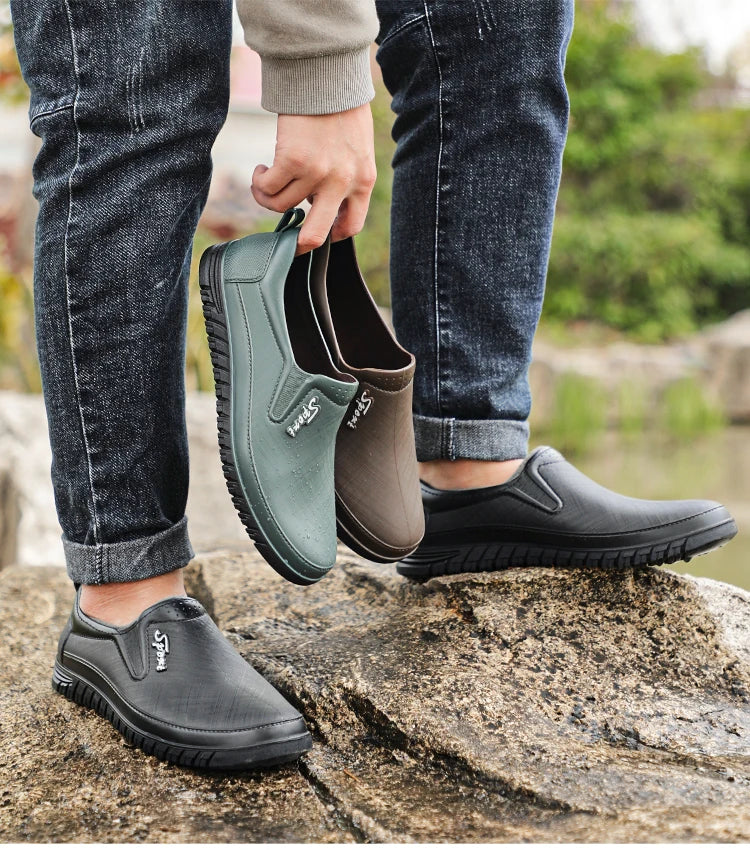 Men Low-Cut Rain Boots