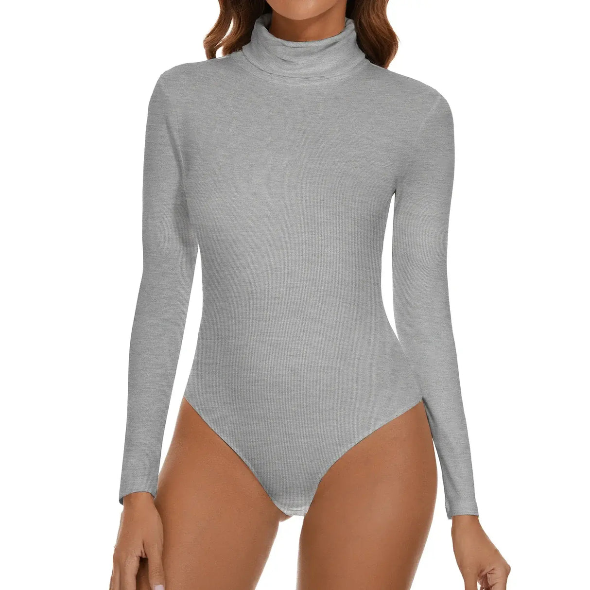 Women High Neck Long Sleeve Bodysuit