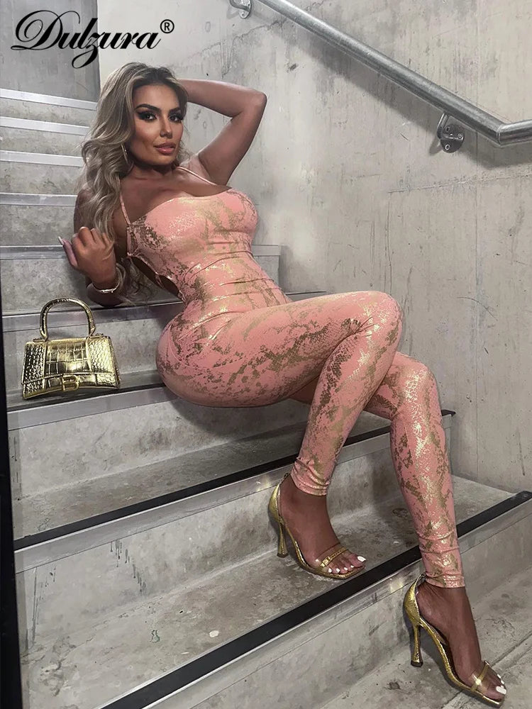 Shimmara™ – Cross Back Summer Jumpsuit (Shimmer, Airy & Night-Out Ready)