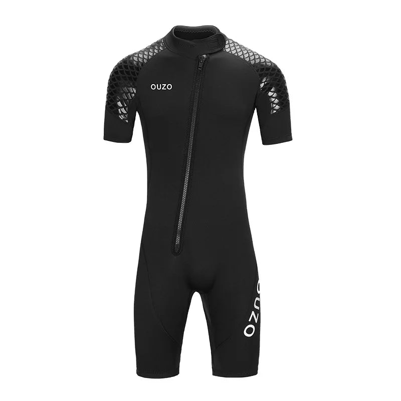 Men Short Sleeve Diving Wetsuit