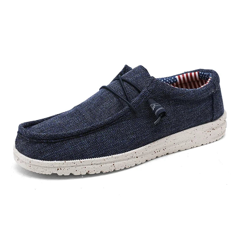 Men Casual Canvas Slip On Loafers
