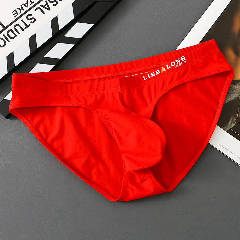 Men's Sexy Cotton Briefs – Seamless Low Rise