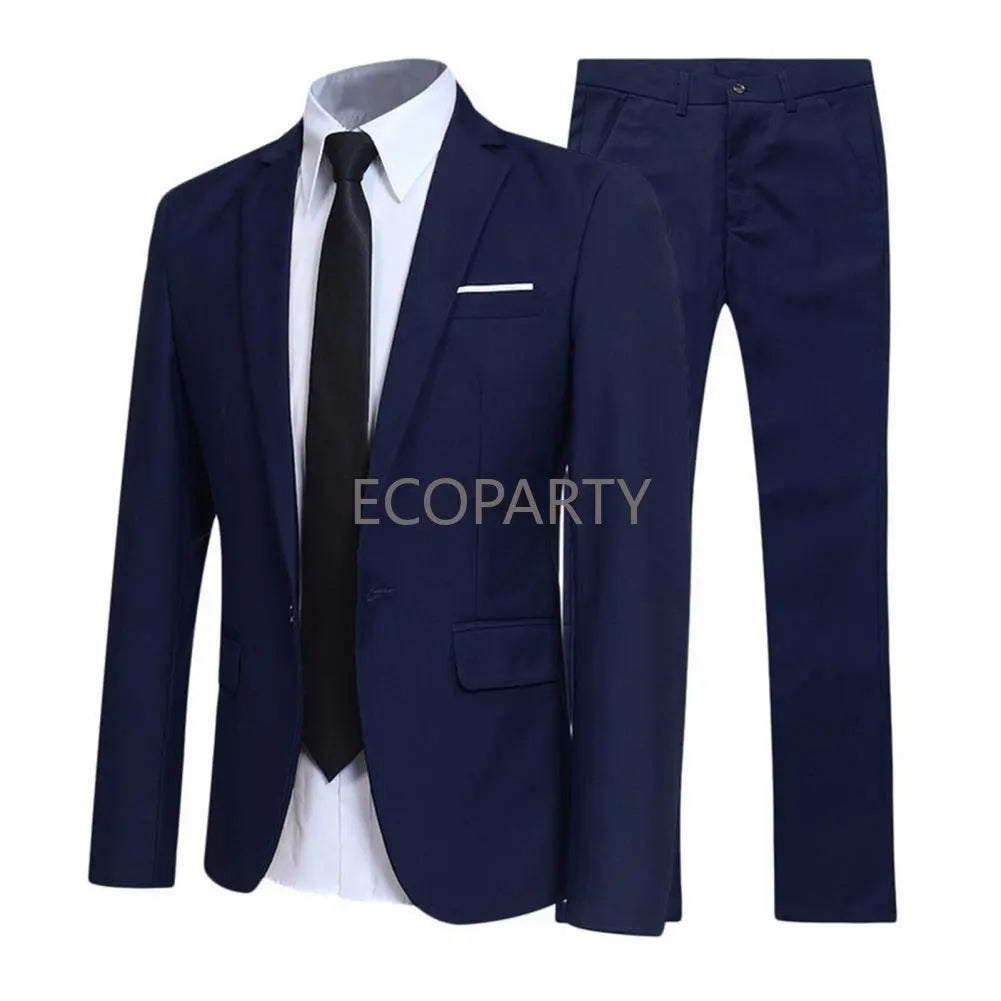 Men Slim Fit Business Dress Suit