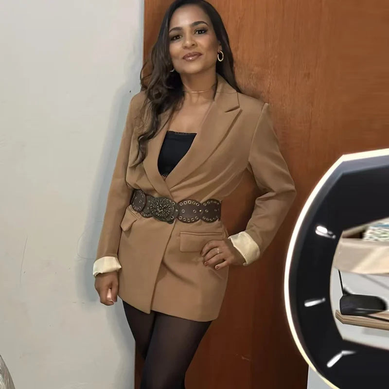 TrafLux™ – Color-Rich Office Blazer (Casual Power Dressing for Women)