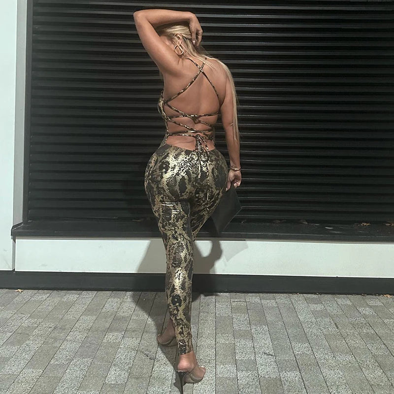 Shimmara™ – Cross Back Summer Jumpsuit (Shimmer, Airy & Night-Out Ready)