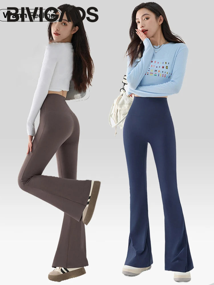 Women Flared Shark Leggings