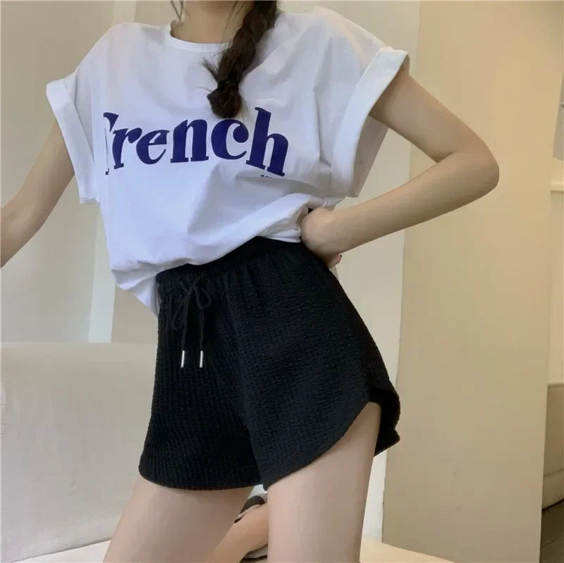 Women Loose Wide Leg Sports Shorts