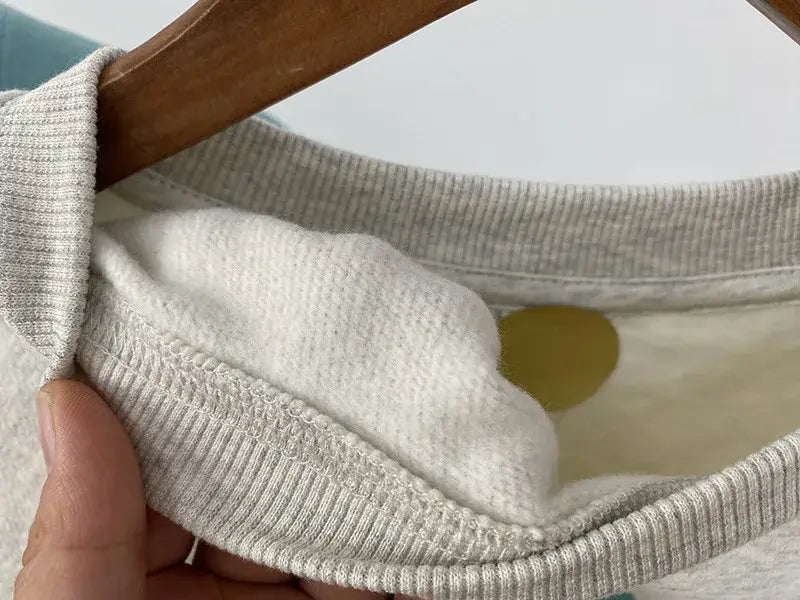 Women Letter Print Sweatshirt Vintage O-Neck Pullover