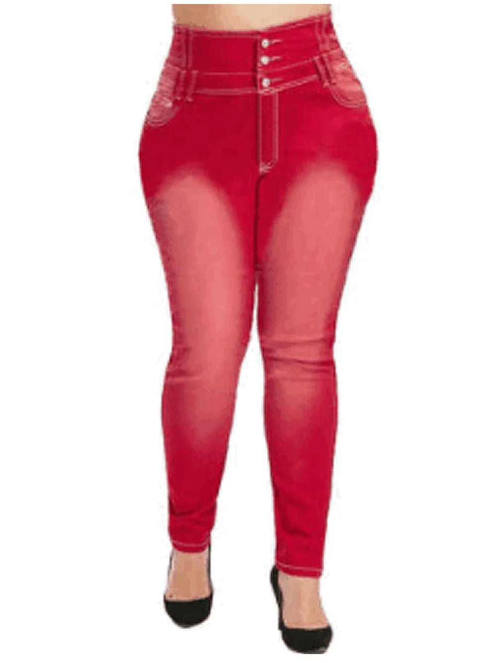 Women's Plus Size High Waist Denim Jeans