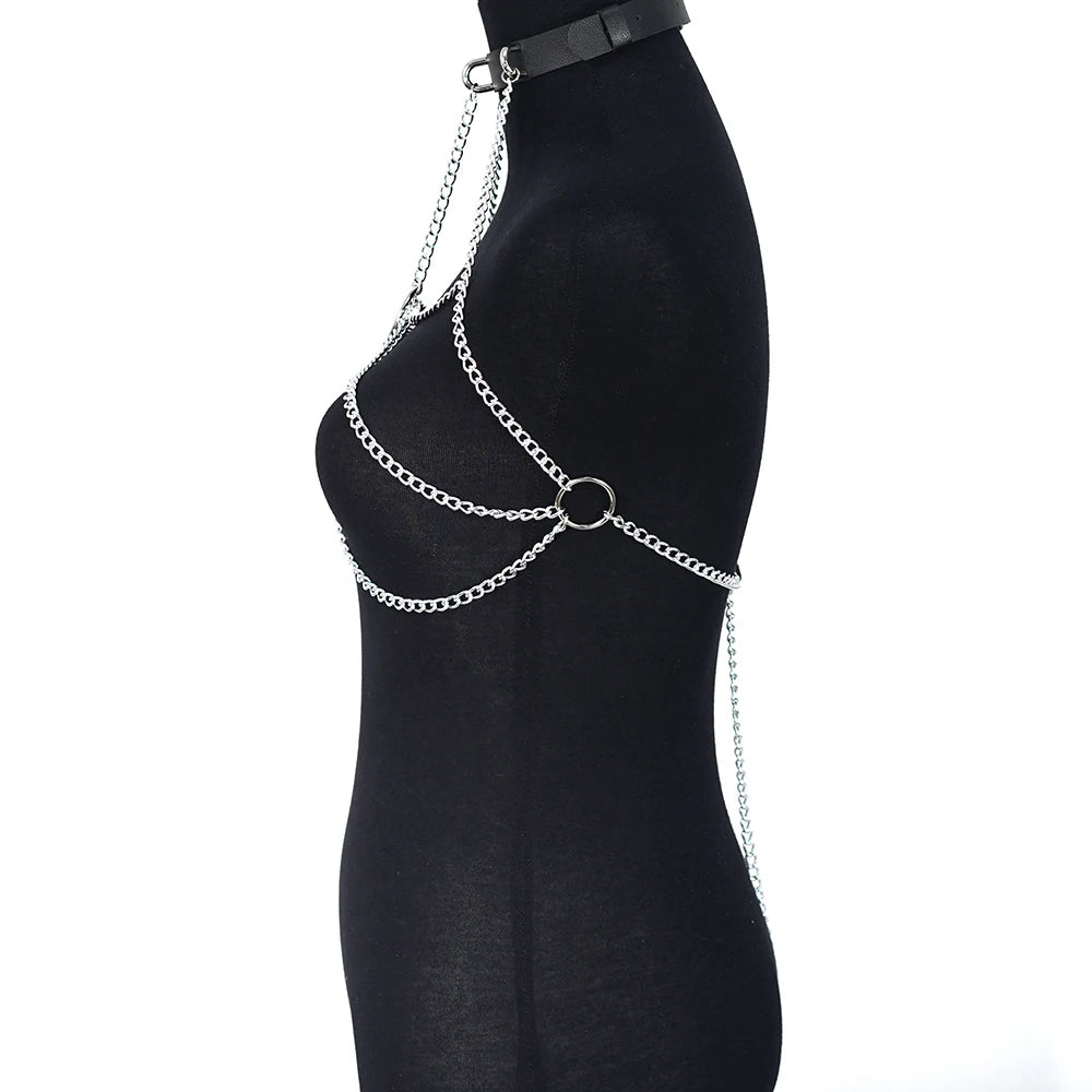 Women Chain Chest Harness