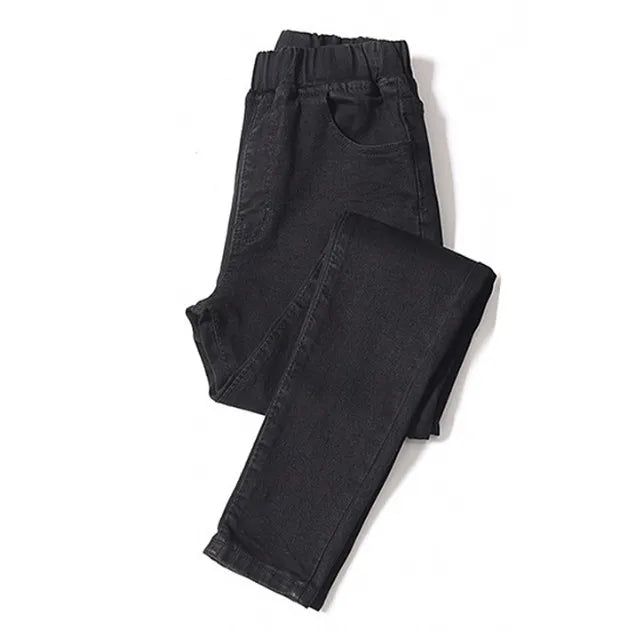 Women High Elastic Curvy Skinny Jeans