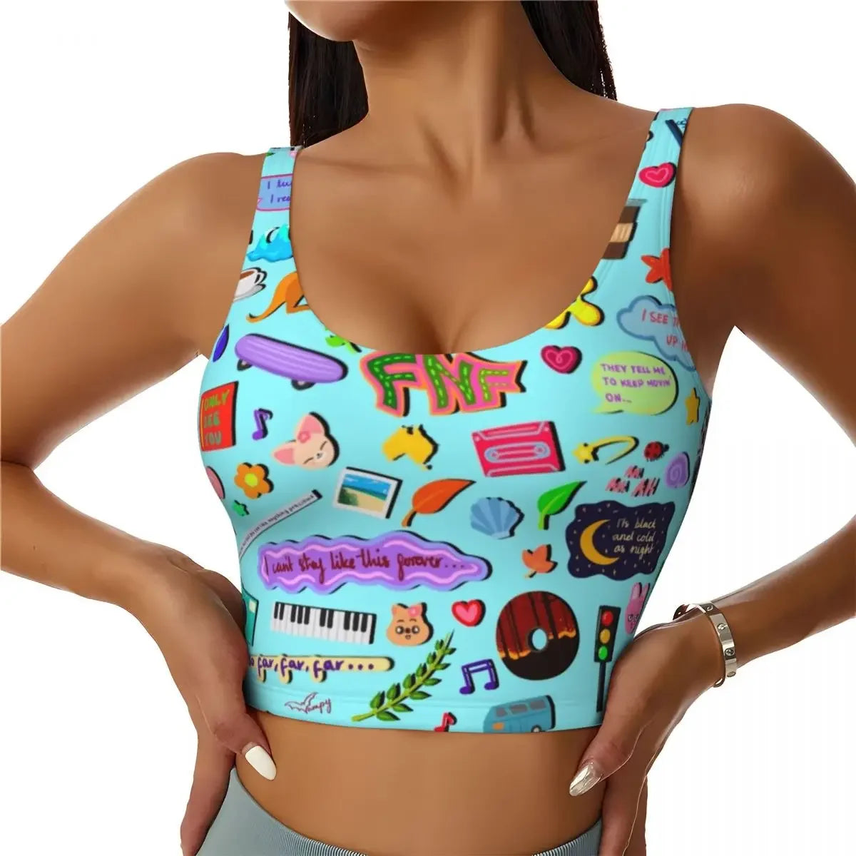 Sparkling Rhinestone Backless Camisole Tank