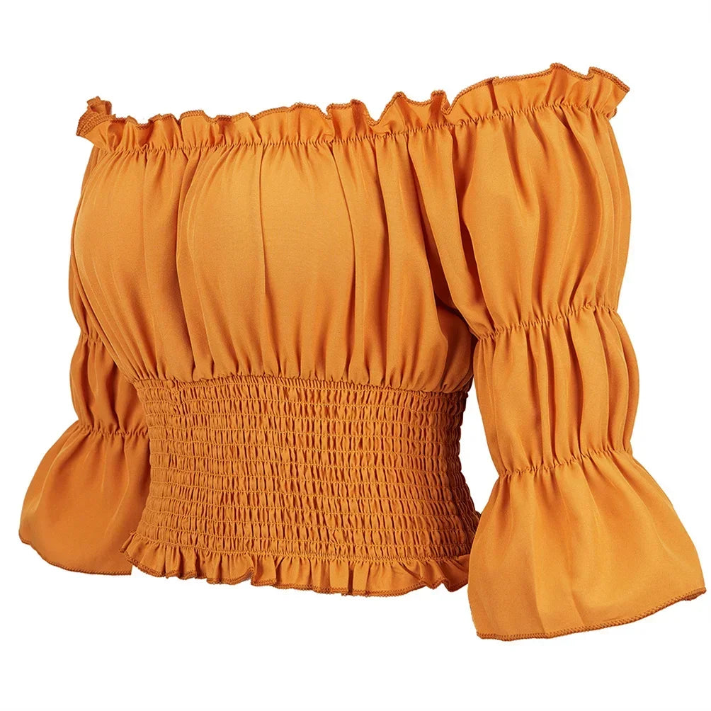 Medieval Pirate Peasant Blouse Costume Top