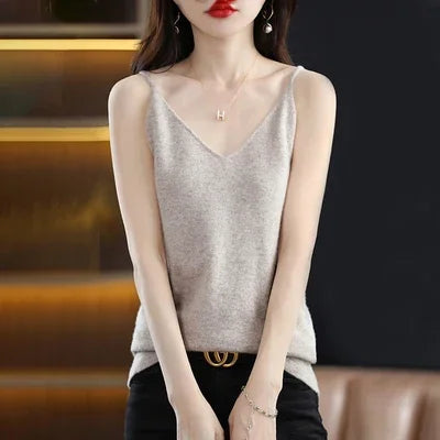 Knitted Summer V-Neck Tank