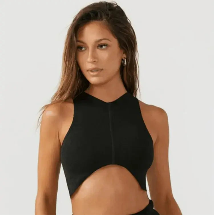 Women Shockproof Sports Bra Crop Tank