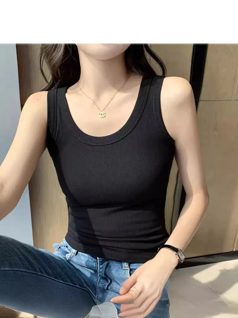 Women Knitted Sleeveless Tee