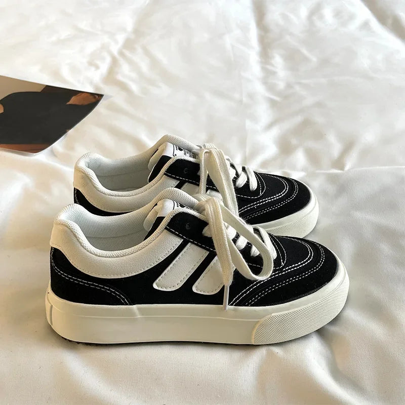 Women Canvas Shoes Platform Walking Shoes