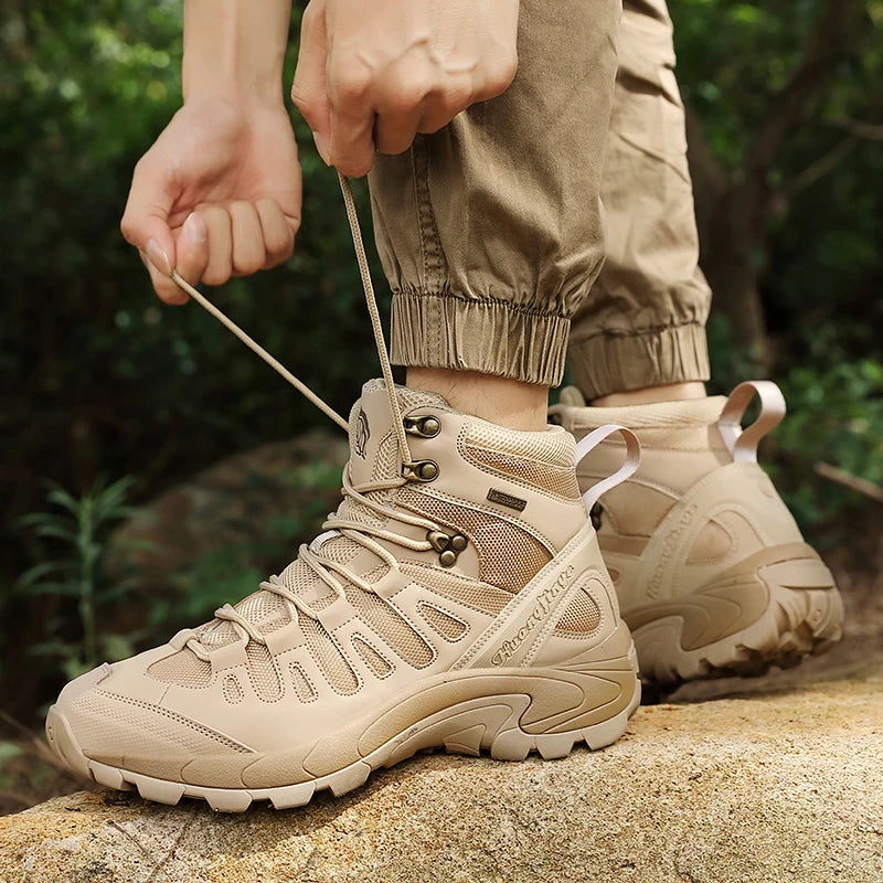 Men’s Platform Outdoor Waterproof Ankle Boots