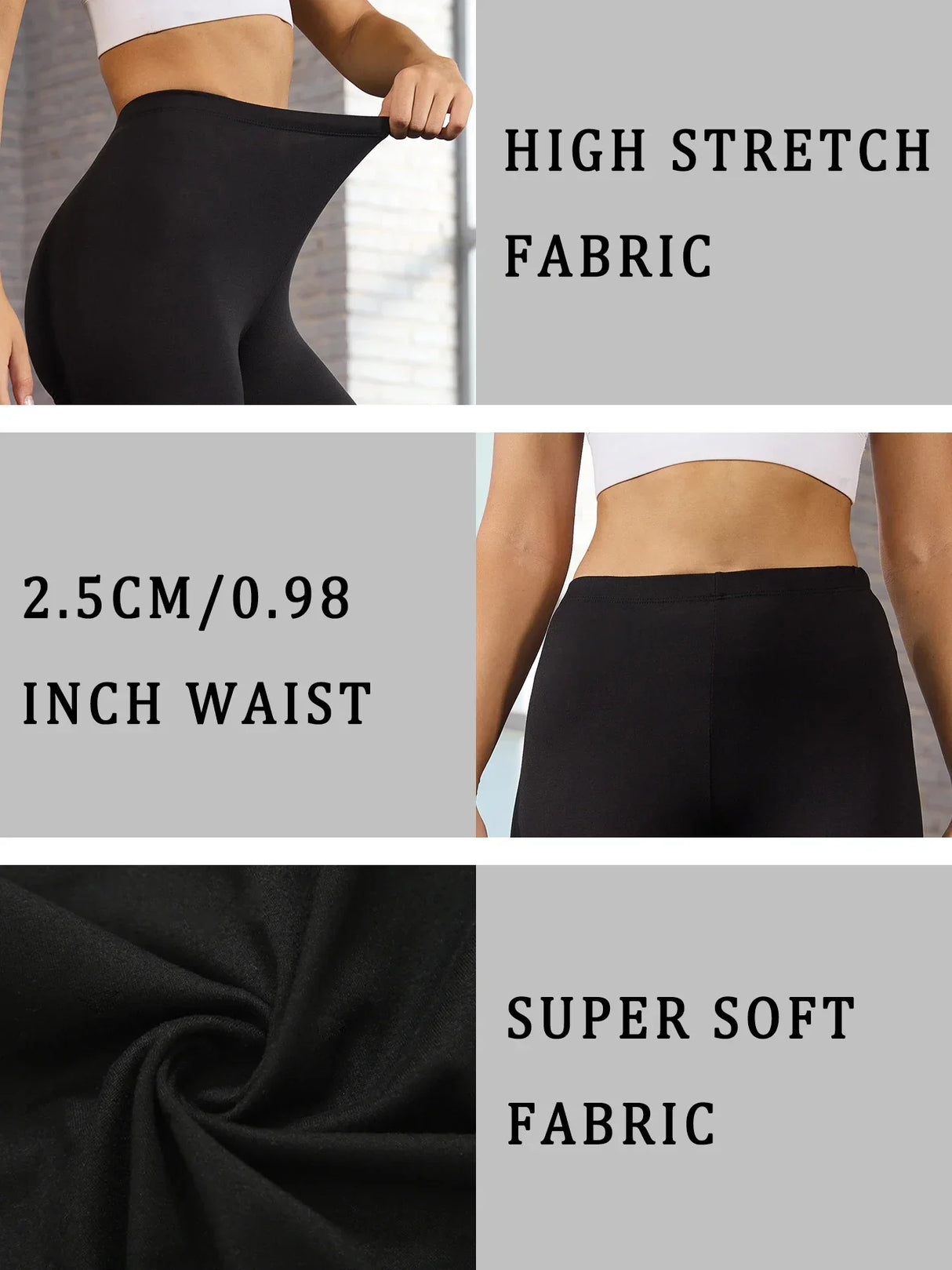 Women 3-Pack Super Soft Capri Yoga Leggings