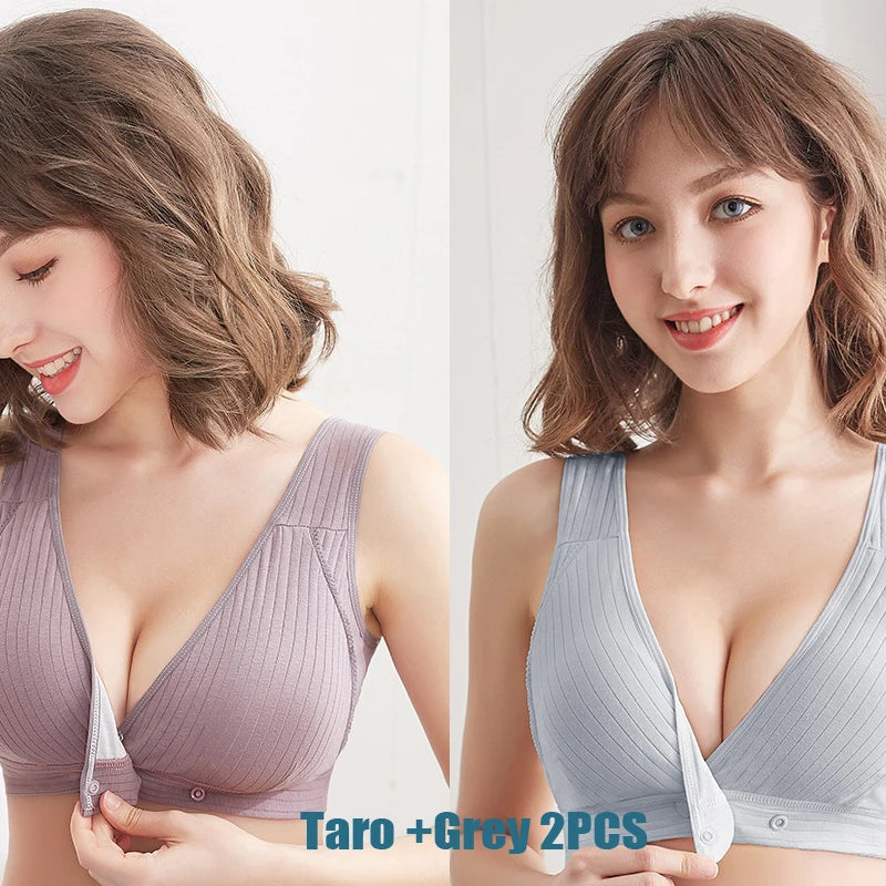 Women Front Buckle Cotton Bra