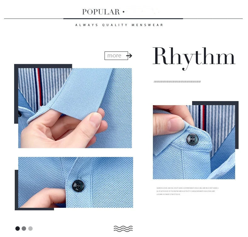 Men Cotton Embroidered Polo Shirt