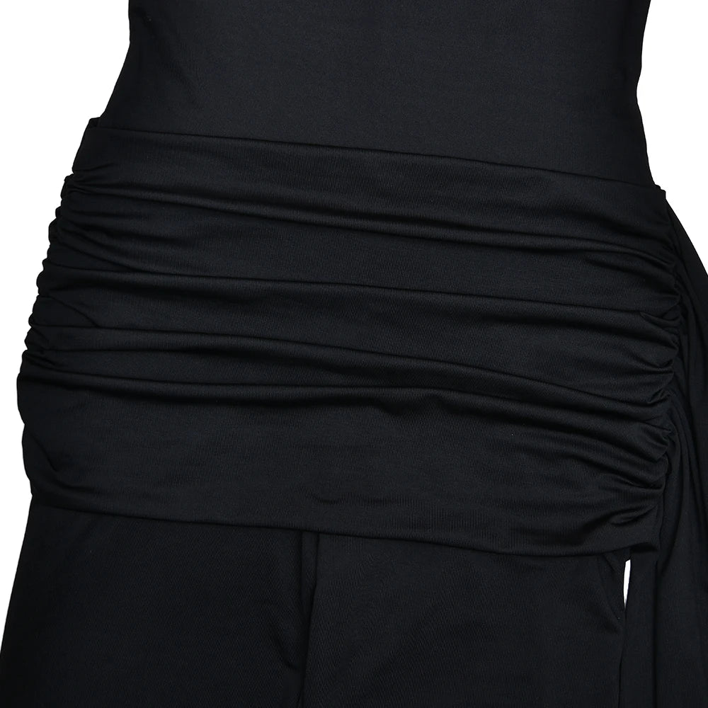 AzureMuse™ – Blue Turtleneck Party Jumpsuit (Classy, Cozy & Sleek)