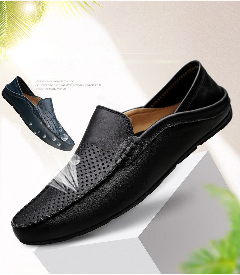 Men Italian Style Leather Moccasins