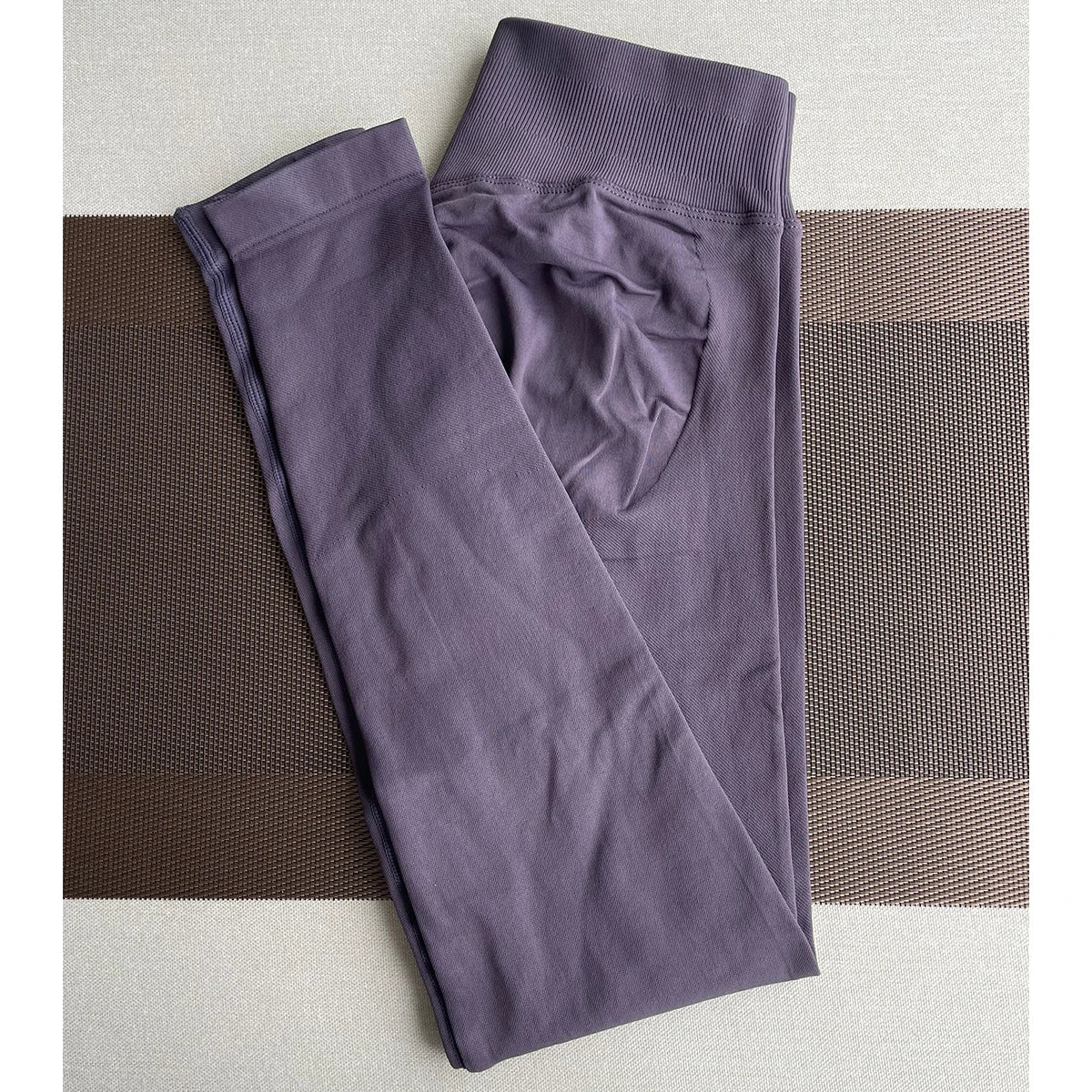 Women Seamless Ribbed Scrunch Yoga Leggings