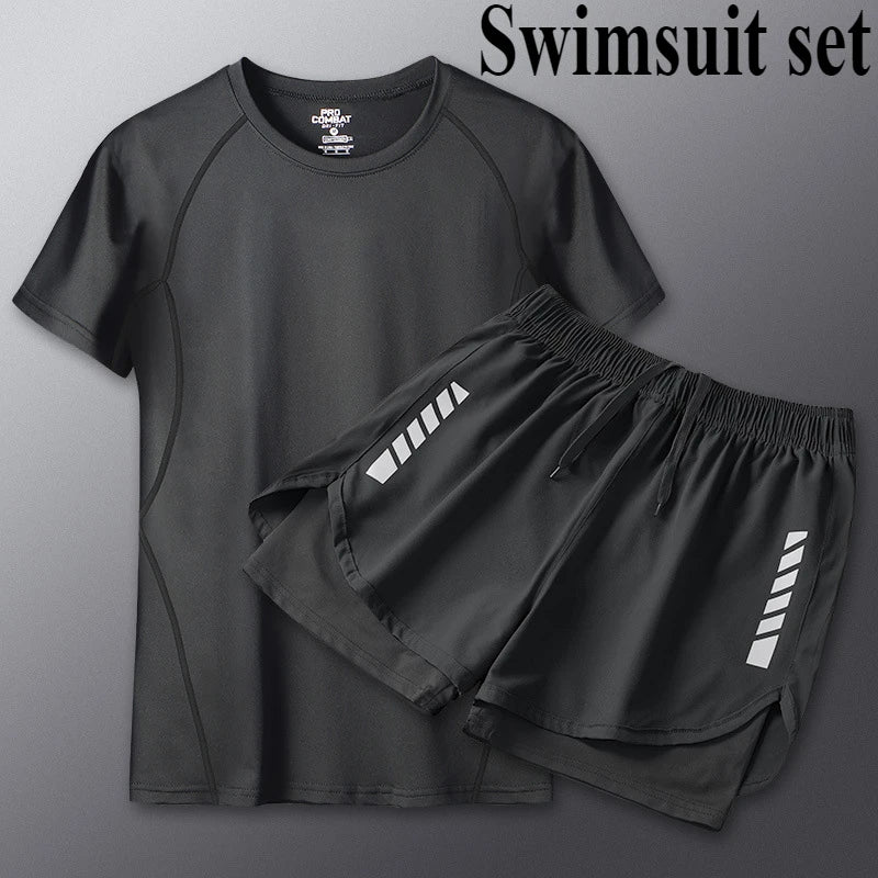 Men Swimwear Set Beach Surf Suit
