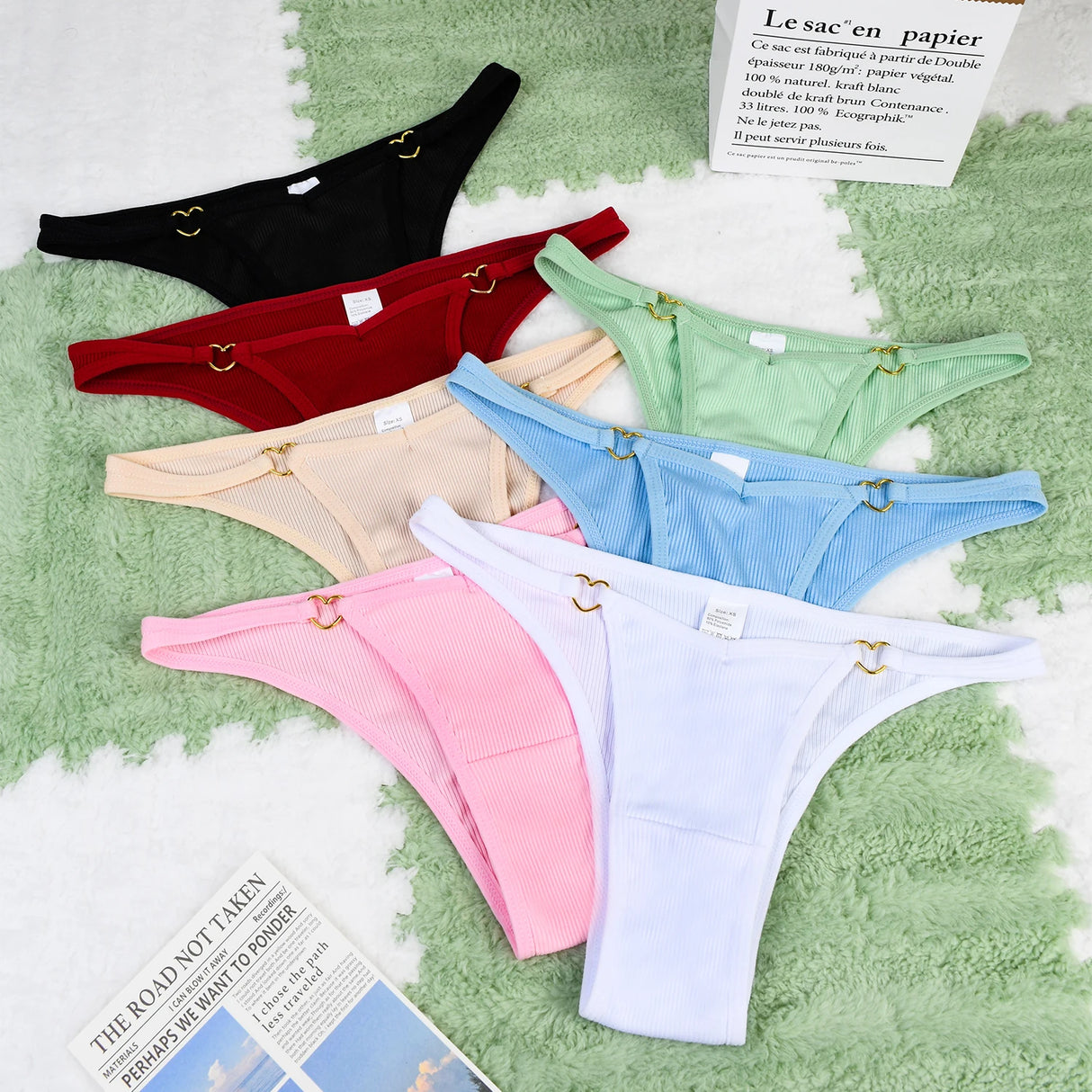 Women Hollow Thong Set