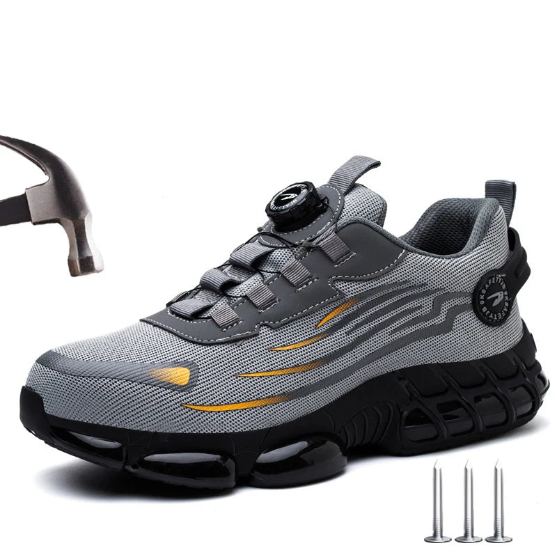 Women Safety Shoes Breathable Mesh Steel Toe Boots