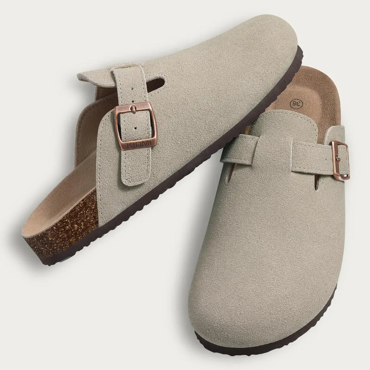Men Suede Cork Mules