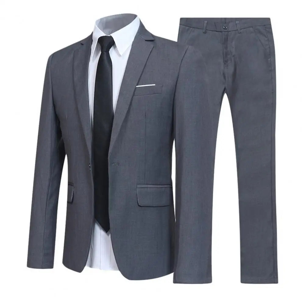 Men Slim Fit Business Dress Suit