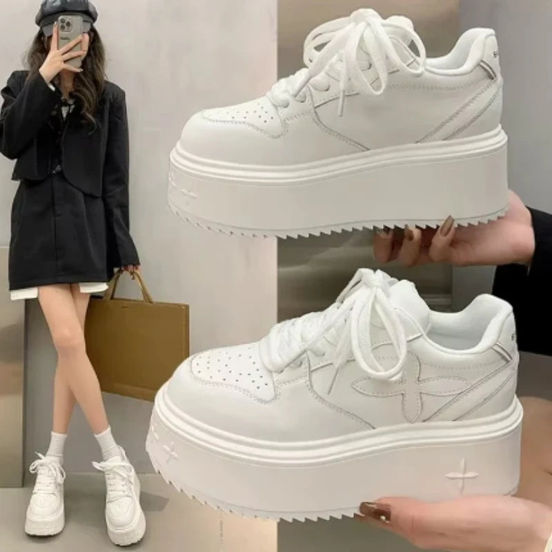 Women Sneakers Casual Thick Sole Platform Shoes