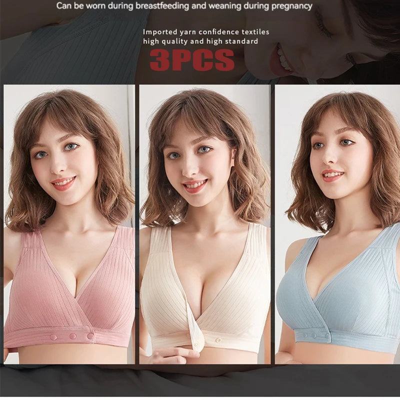 Women Front Buckle Cotton Bra