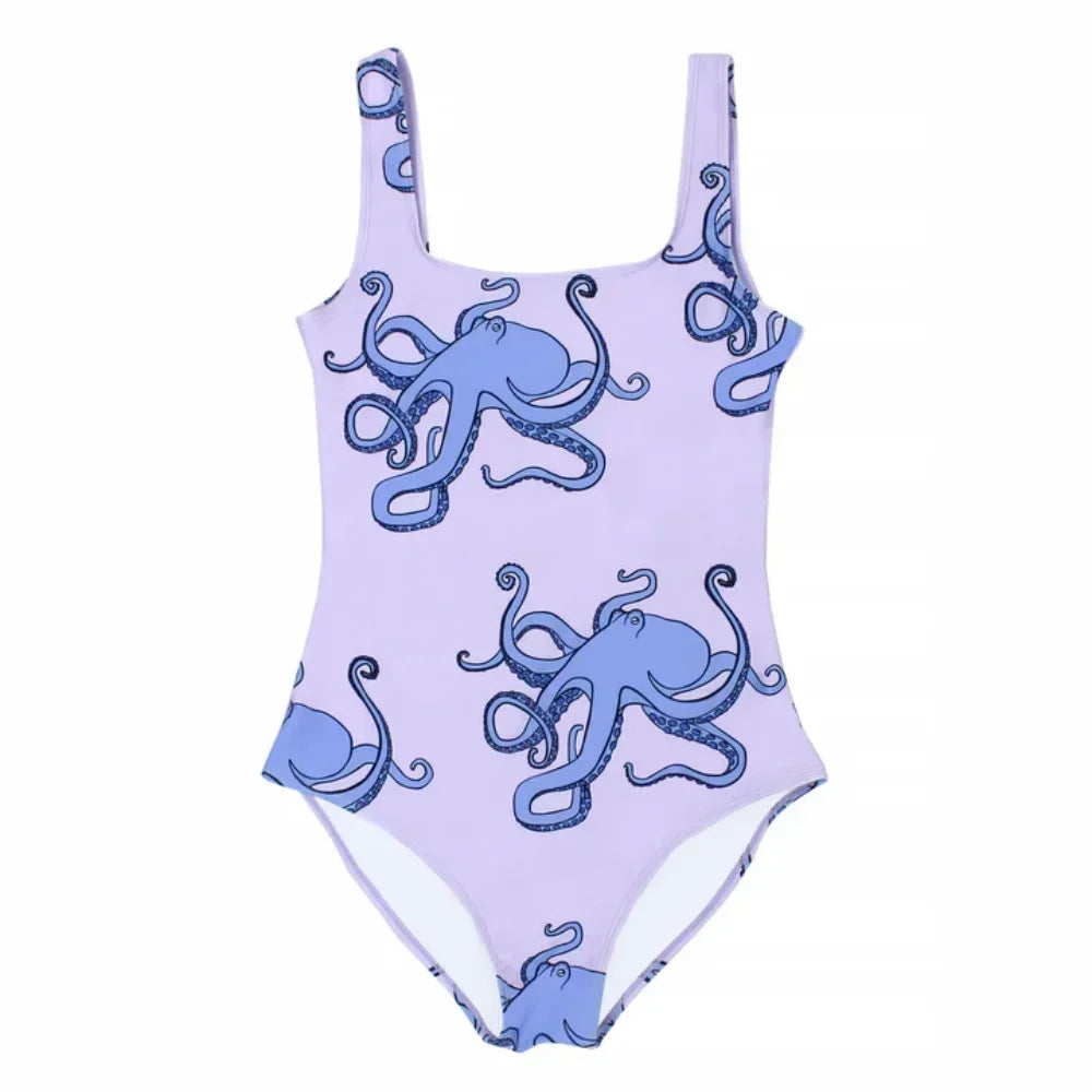 Simple Print Swimsuit