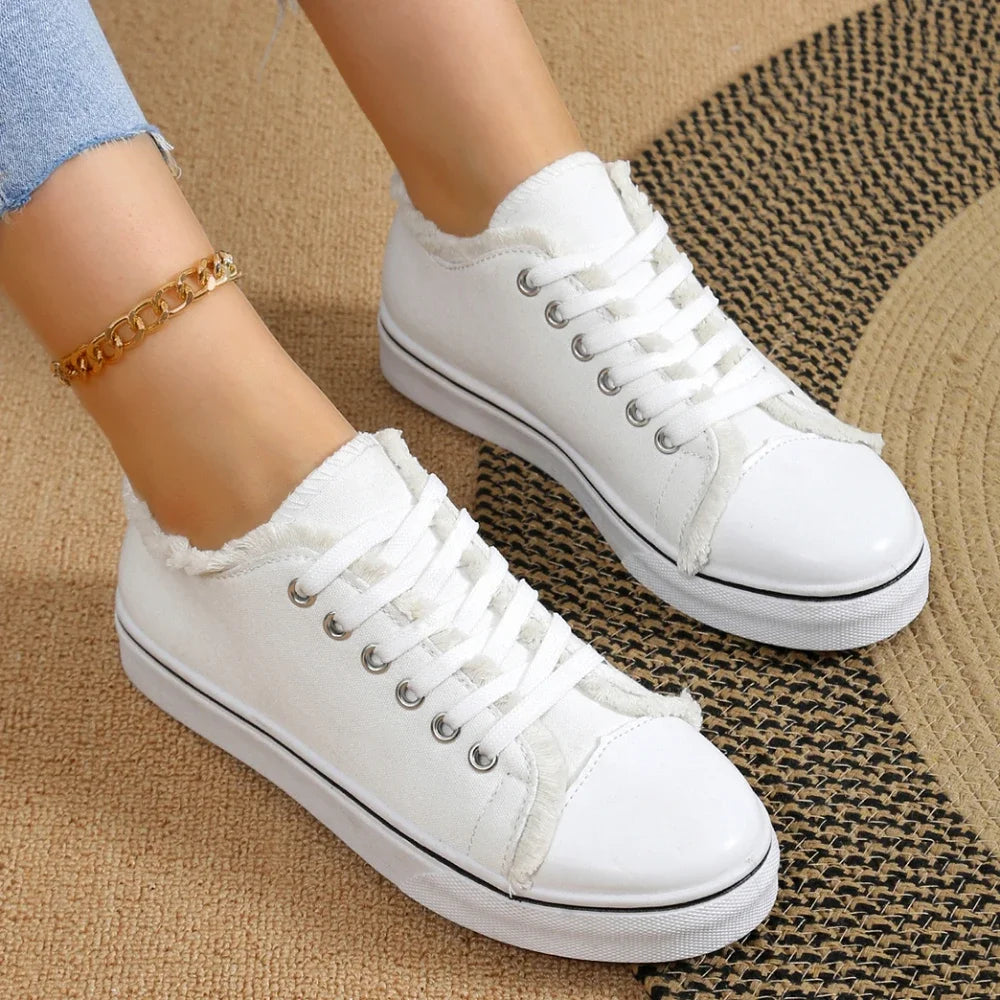 Women Canvas Shoes Low Cut Fashion Sneakers