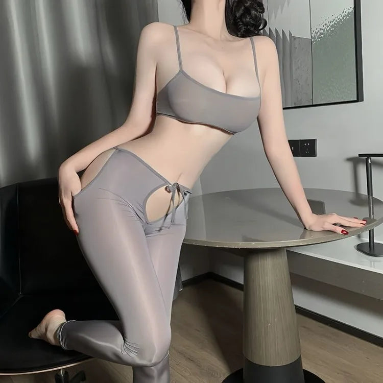 Women Lace-Up Body Pants