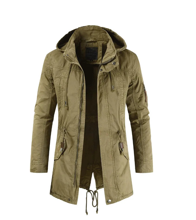 Men’s Windbreaker Trench Jacket