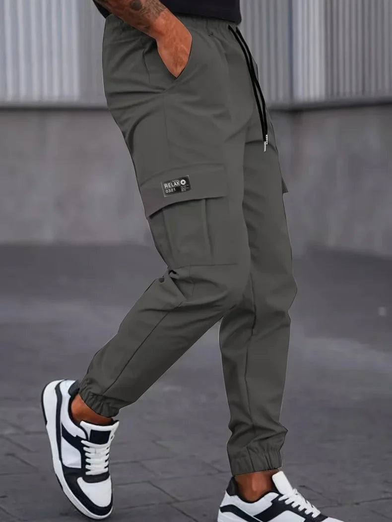 Men Ice Silk Cooling Cargo Pants