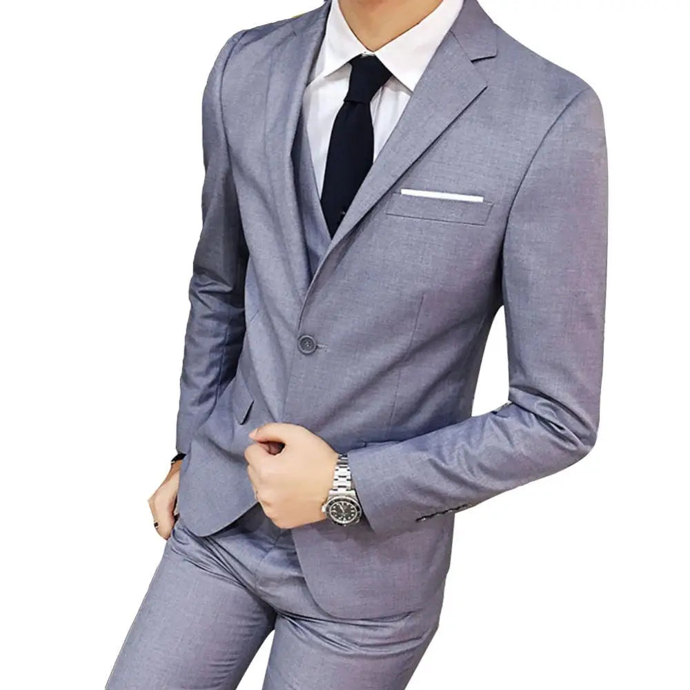 Men 3-Piece Wedding Formal Suit Set