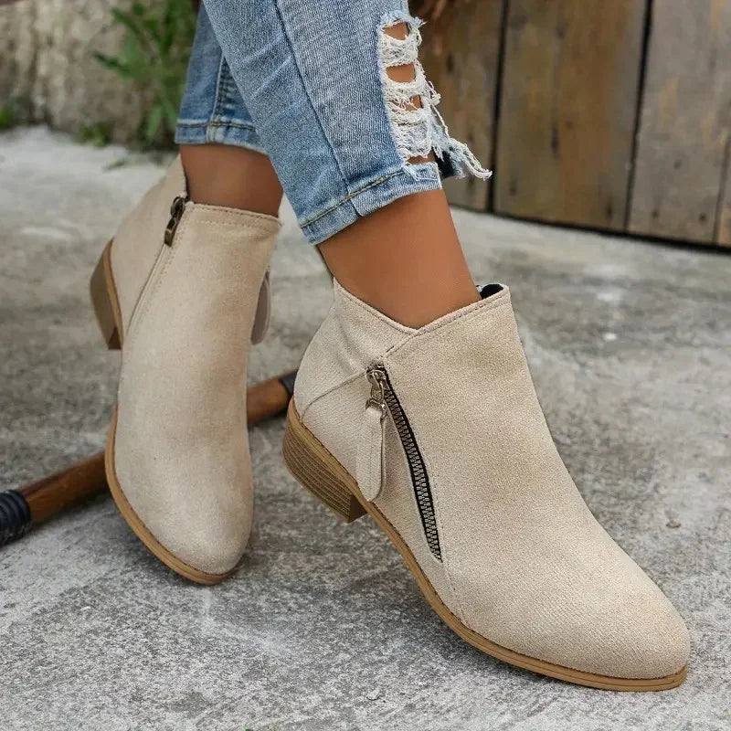 Women Ankle Boots Platform High Heels