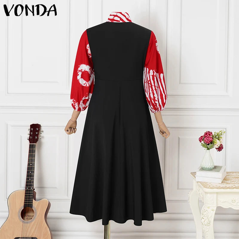 Women Printed Boho Maxi Dress