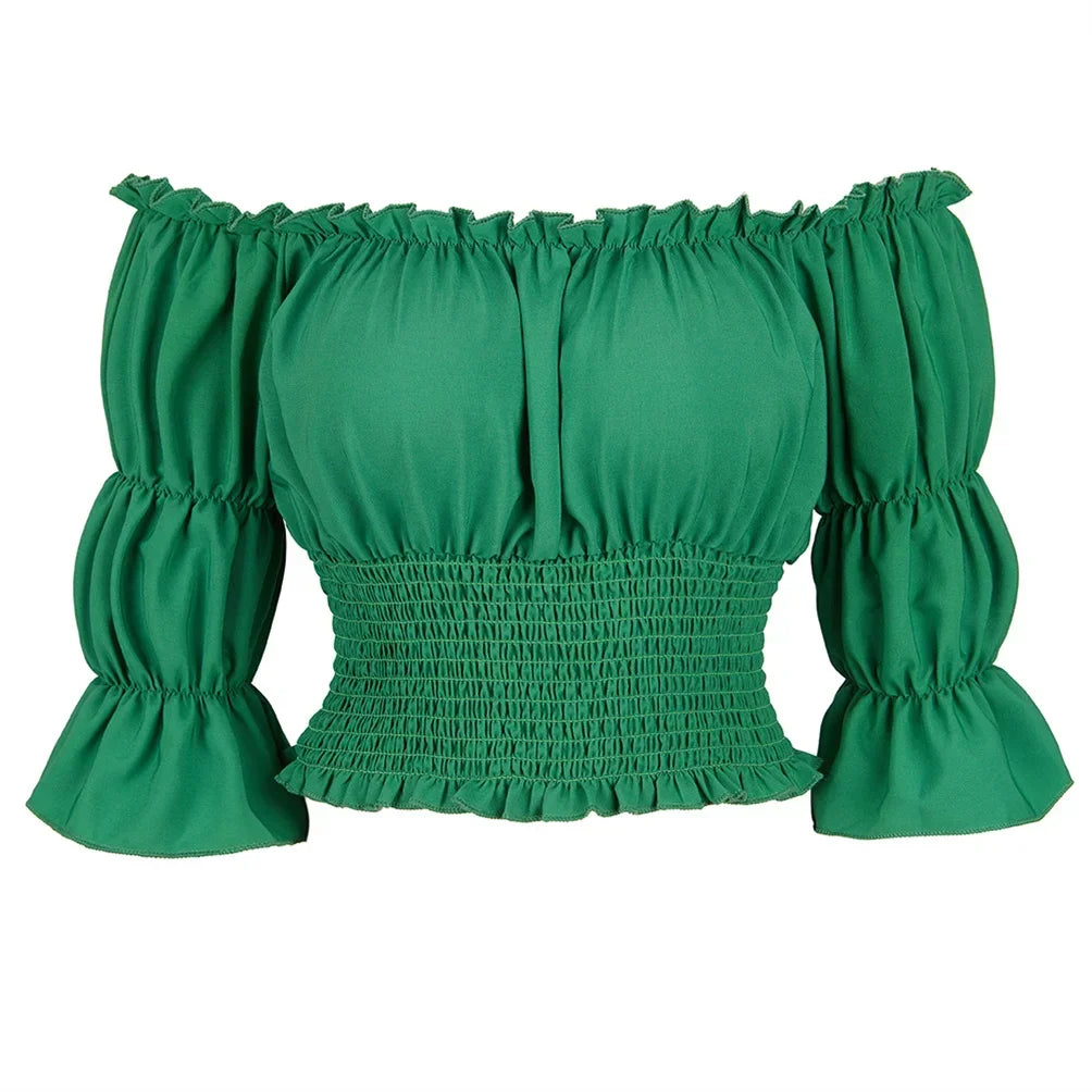 Medieval Pirate Peasant Blouse Costume Top