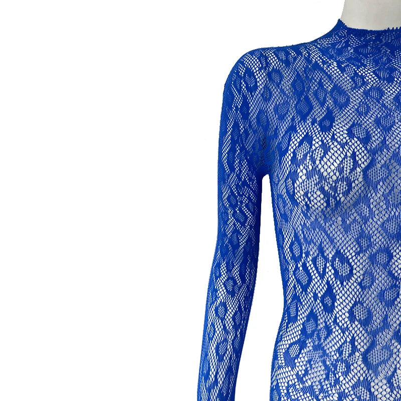 Women Fishnet Lace Bodysuit