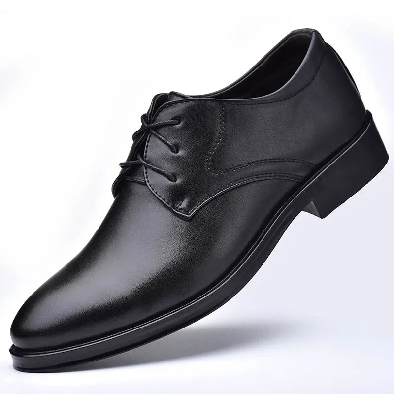 Men’s Black Leather Oxfords